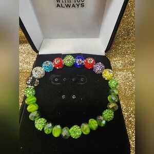 Multicolor Sparkling SALVATION Beaded Bracelet